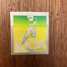 Rare Vintage 1980's Kick Freestyle Avalanch Sticker Snowboards Neon