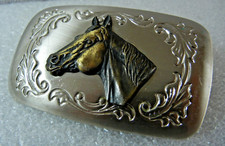 Vintage Horse Belt Buckle Three Inch made in the USA