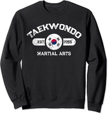Taekwondo Established 1955 Taekwondo Martial Arts Unisex Crewneck Sweatshirt