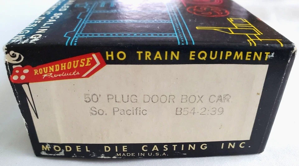 Roundhouse HO 50' Plug Door Hydra-Cushion Southern Pacific Box Car Kit-B54-2:39 - Image 4 of 4