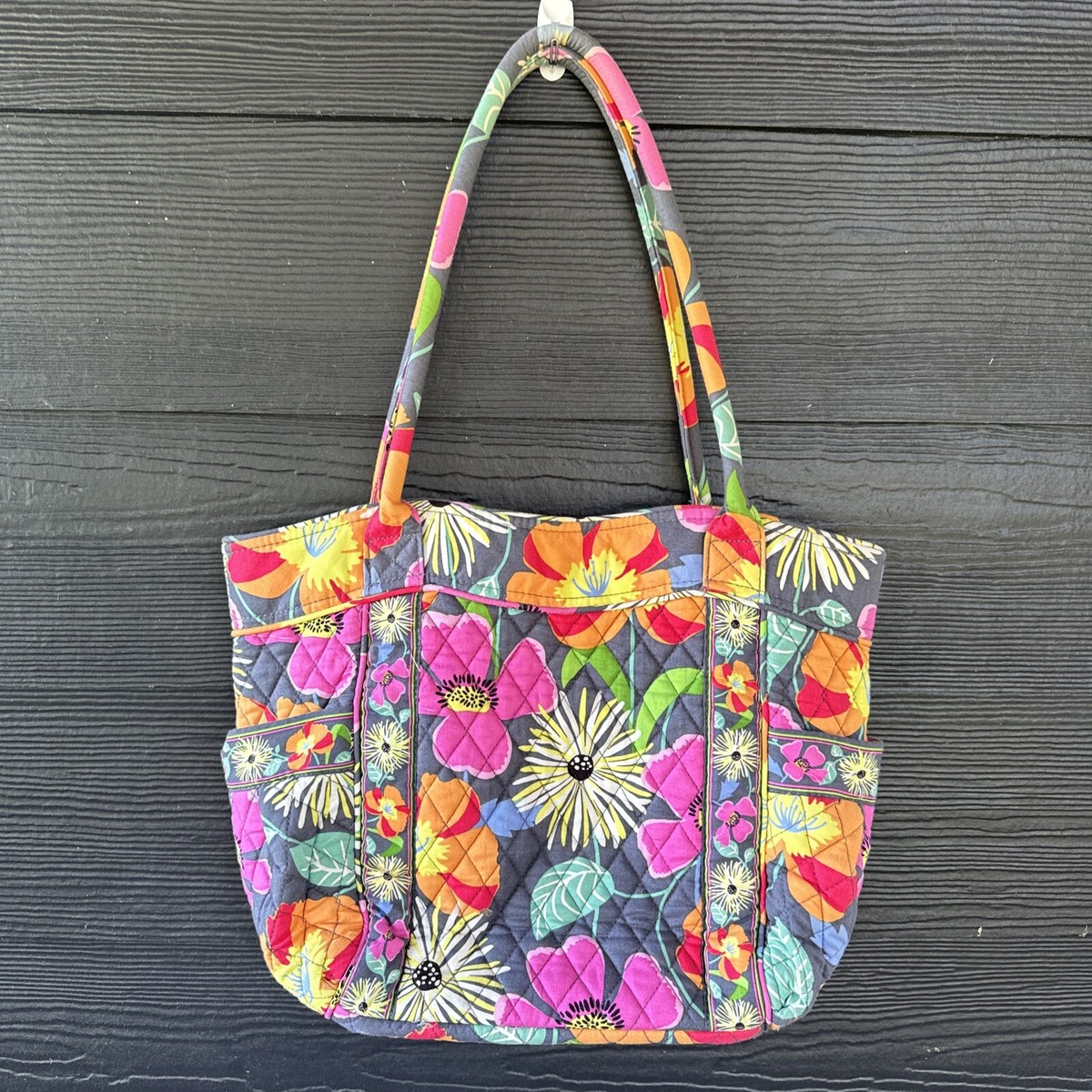 Vera Bradley Jazzy Blooms Big Flowers Medium Over The Shoulder