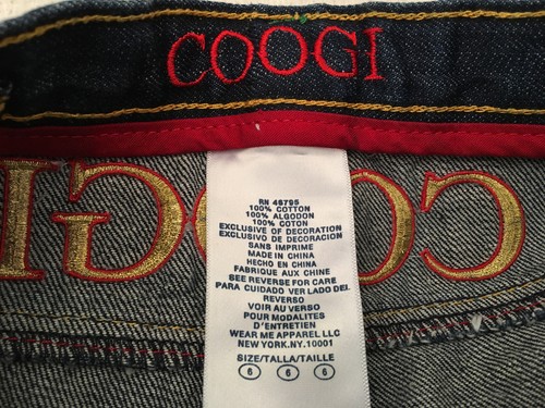CoogI Girl's Medium Dark Blue Multi-Color Embroidered Cotton Denim Jeans Size 6 - Picture 10 of 10