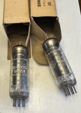 NOS Match PAIR 6005 6aq5 Mil Spec Audio Tubes Black Plate D Getters Jan JG 6AQ5W