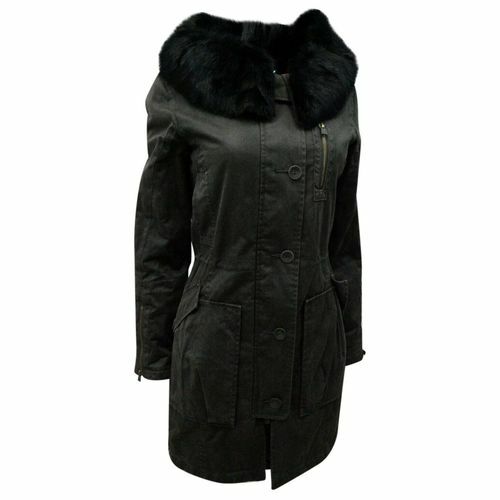 Cappotto Donna Armani Jeans Taglia 40 Giacca Pelliccia Coniglio Jacket  Usato | eBay