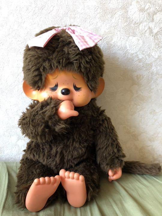 Plush Toy Rare Sekiguchi Monchhichi 1st Generation 1974 with Plush Toy Rare Sekiguchi Monchhichi 1st Generation 1974 with