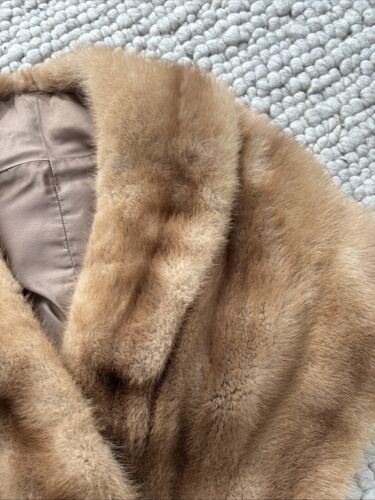 Vintage mink stole, Champagne beige - Picture 3 of 10