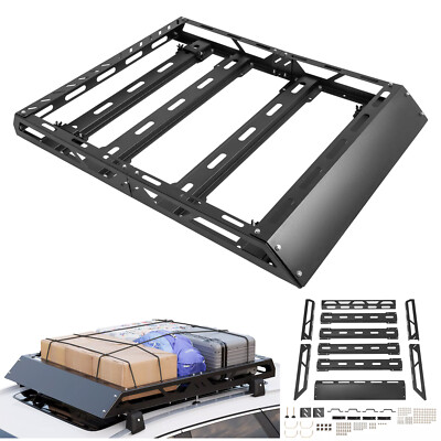 500LBS Universal Roof Rack Basket Extension Luggage Hold Basket Cargo Carrier