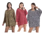 WOMEN Printed BAGGY LONG BATWING TOP OVERSIZED CASUAL WEAR LONG TOP SIZES 8 -26