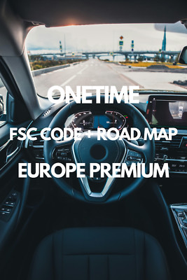 Genuine BMW ROAD MAP EUROPE EAST or WEST PREMIUM 2025-2 | FSC CODE + ROAD MAP