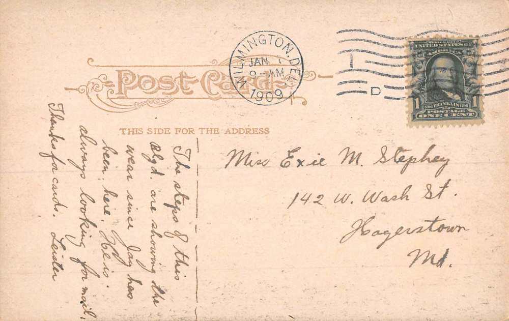 Wilmington Delaware Post Office Street View Antique Postcard K90529 eBay