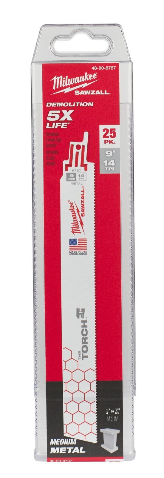 Milwaukee 48-00-8787 Reciprocating Saw Blade 9 In. L pk 25 6mr78 for sale online | eBay