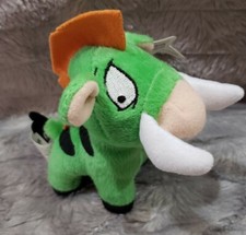 Neopets Green Moehog Warthog McDonalds Mini Promo Plush Stuffed Toy 4"