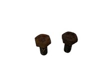 2x Oldtimer Fahrrad Kurbelschrauben Rostig Original M8 Gewindel&auml;nge 17mm