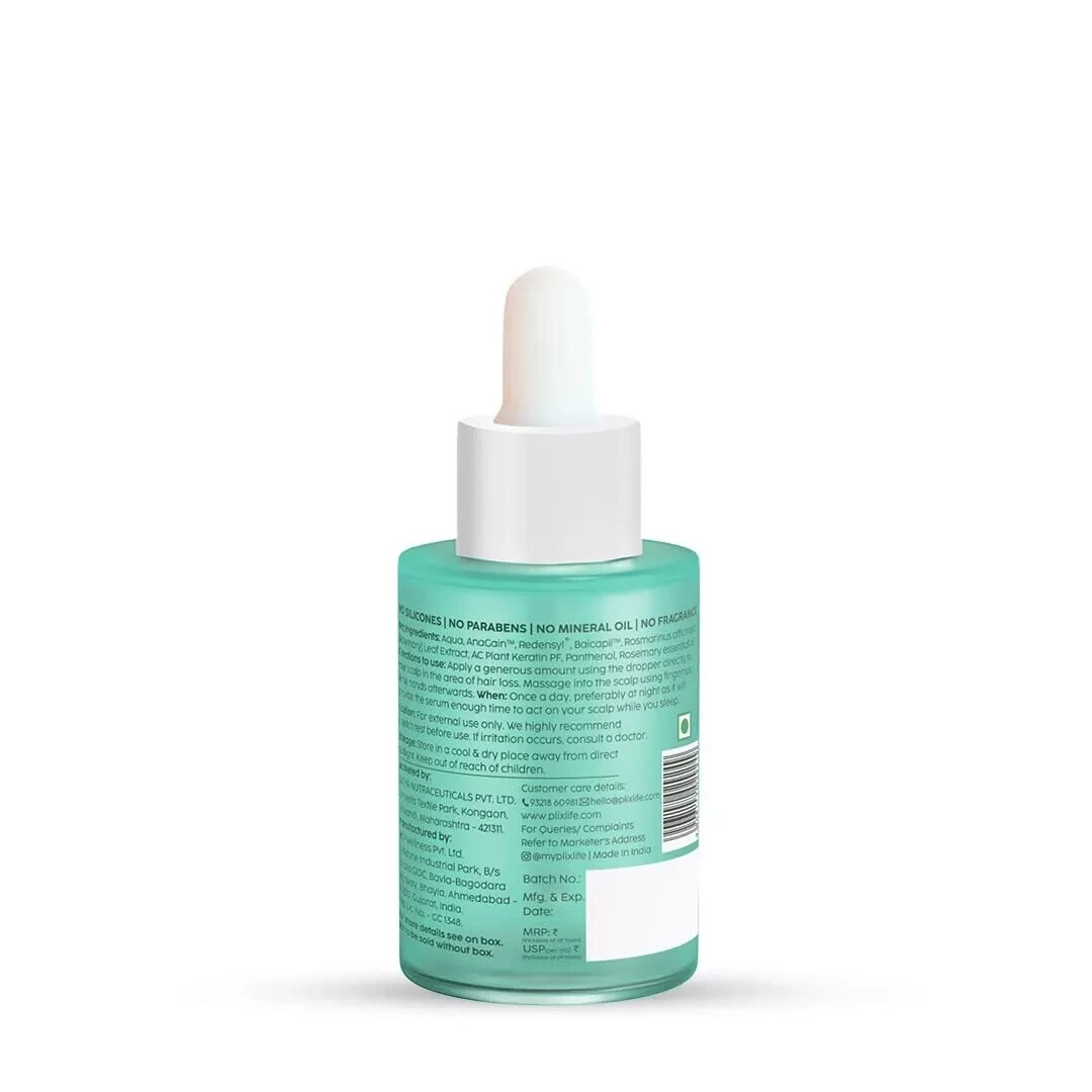 Sérum Capillaire Au Romarin Plix The Plant Fix - 30ml, 3% D'actifs, 100% Naturel, Neuf