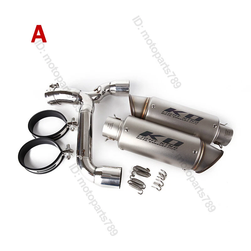 For Suzuki GSR400 GSR600 BK400 BK600 Exhaust System Middle Link Pipe Muffler Tip - Image 2 of 4