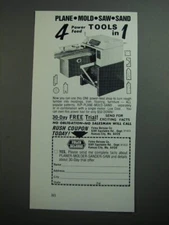 1989 Foley-Belsaw Planer-Molder-Sander-Saw Ad - 4 power-fed tools in 1