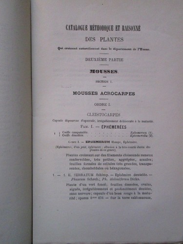 Bulletin société des sciences de l'YONNE, 1875. 76 pl. de cryptogames, Bureteau - Picture 5 of 10