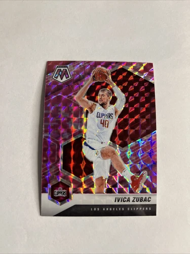 2020-21 Panini Mosaic - Pink Camo Mosaic Prizm #60 Ivica Zubac