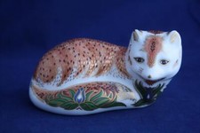 ROYAL CROWN DERBY LEICESTERSHIRE FOX PAPERWEIGHT LTD. ED. - BOXED/CERT/SIGNED