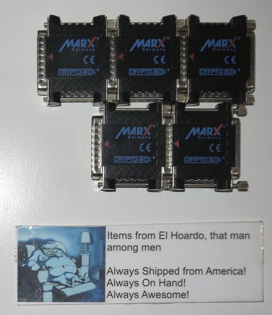 MARX CRYPTO-BOX 25-PIN PARALLEL PORT ADAPTER MODULE Lot of Five GREAT PRICE!