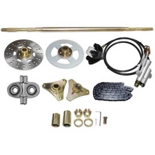 29" For ATV Go Kart Rear Live Axle Kit Sprocket Hub Brake Assembly Chain Disc