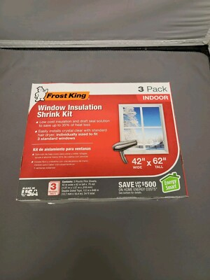 #ad Frost King Window Winterizing Insulation Shrink Kit 42in x 62in $11.96