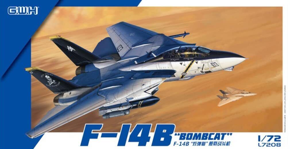 Great Wall Hobby 1/72 US Navy F-14B Fighter Jet Model Kit Great Wall Hobby 1/72 US Navy F-14B Fighter Jet Model Kit