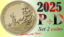 2025 P D - Arkansas - American Innovation $1 Dollar  US Mint - UNC - Set 2 coin