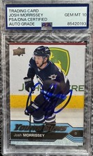 2016-17 UD Upper Deck Josh Morrissey Young Guns YG Rookie RC #226 PSA 10 AUTO