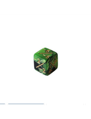 Epic Forge D6 -1EFD0139 Green & Black Negativ Modifikator Würfel