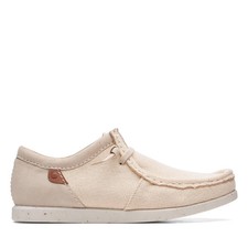 NEW Clarks Men's Comfort Shoes ShacreLite Moc Moccasin Oxford, Ivory Combi Cream