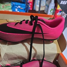 Nike Bravata II FG Unisex Youth Soccer Cleats Pink Blast Black 1.5Y 844442-600