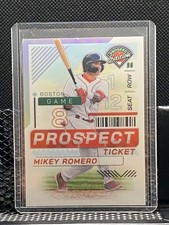 MIkey Romero 2024 Prospect Edition Prospect Ticket Holo Silver - Red Sox