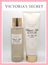 NEW Victoria's Secret Whipped Milk Sugar Body Mist Spray Body Lotion Set