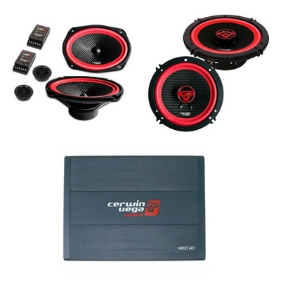 CERWIN-VEGA  V69C + V652 Speakers WITH H800.4D Amplifier package (NEW)