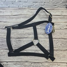 New Black Nylon Horse Halter Size Medium 800-1100 Lbs READ DISCRIPTION