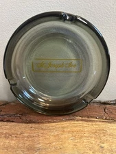 VTG, St. Joseph Inn,60’s, Smoked Glass, Ashtray, 4.5”x4.5”. Great Condition!