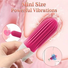 Mini Powerful Bullet Shape 10 Speed Vibrating Neck Body Massage Personal