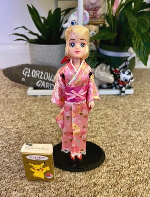 Ankleidepuppe Figur hellrosa Kimono Japan Daiso (nicht Disney oder Barbie)