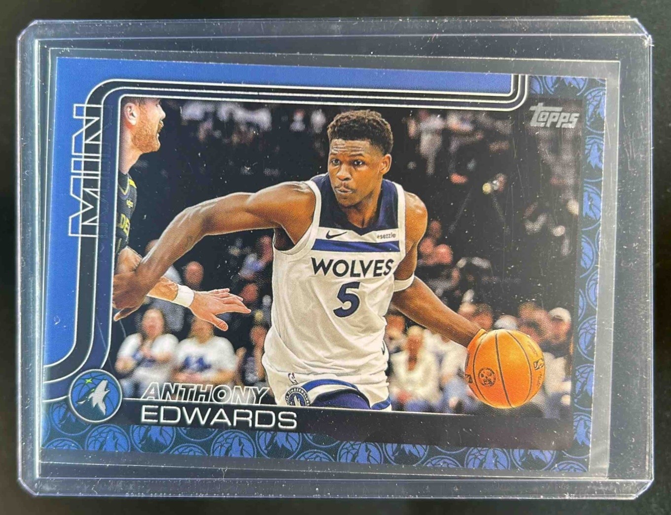 2025-26 Topps Anthony Edwards Team Color Border Variation #108 Timberwolves