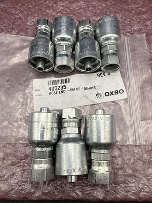 #ad John Deere CNH OXBO 1JC43 6 6 Crimp Hose Swivel Fitting Pack of 7 NEW $59.99