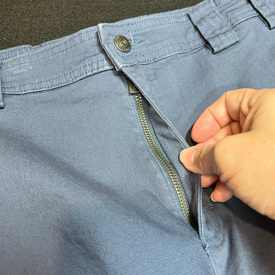 Duluth Trading Flex Fire Hose Relaxed Fit Blue Cargo Pants Mens Sz 38x30 Utility - Image 4 of 4