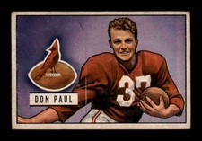 1951 Bowman #30 Don Paul DB RC VG/VGEX X3613218