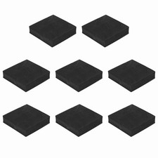 8Pcs Speaker Isolation Pads, 80mmx80mmx20mm Black Square EVA Acoustic Foam Pads