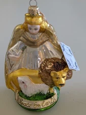 Polonaise Collection Kurt S. Adler Peace Angel Glass Ornament Peace On Earth