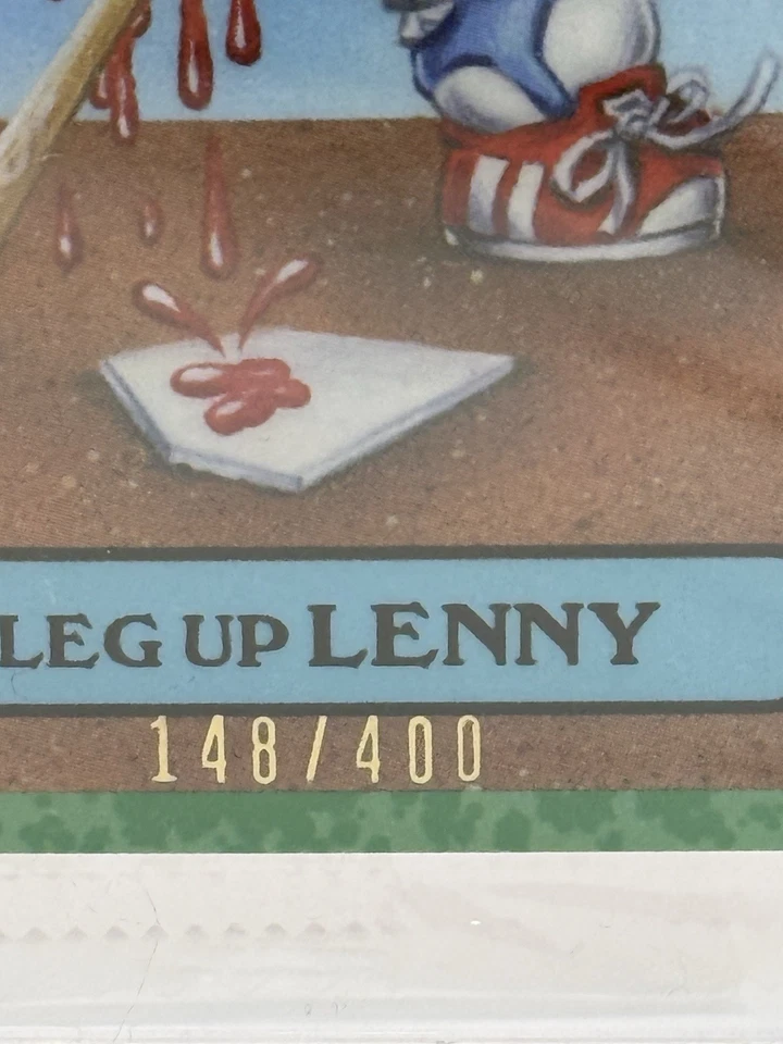 2025 Topps Garbage Pail Kids PSA Magazine Exclusive Leg Up Lenny Green /400 GPK - Image 2 of 3
