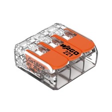 221-413 LEVER-NUTS - 3-Conductor Compact Splicing Connectors Pack of 50