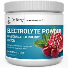 Keto Electrolyte Powder Pomegranate Cherry 50 Servings Zero Sugar Potassium 1000