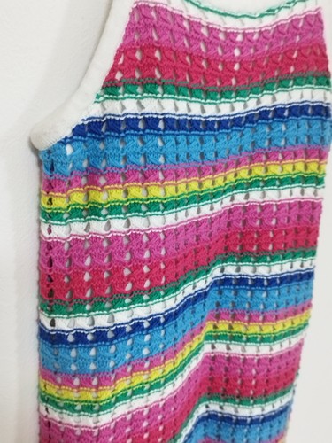 Gap Rainbow Girls Dress Camisole New with Tag L 140cm Summer Knit - Picture 4 of 14