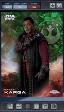 Greef Karga - Green Epic - Star Wars Card Trader Chrome Sapphire 2025